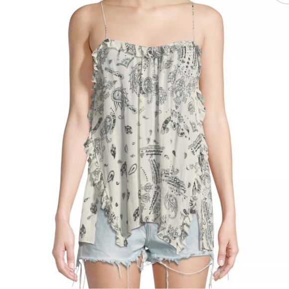 IRO Tops - IRO bamare paisley bandana cami NWT